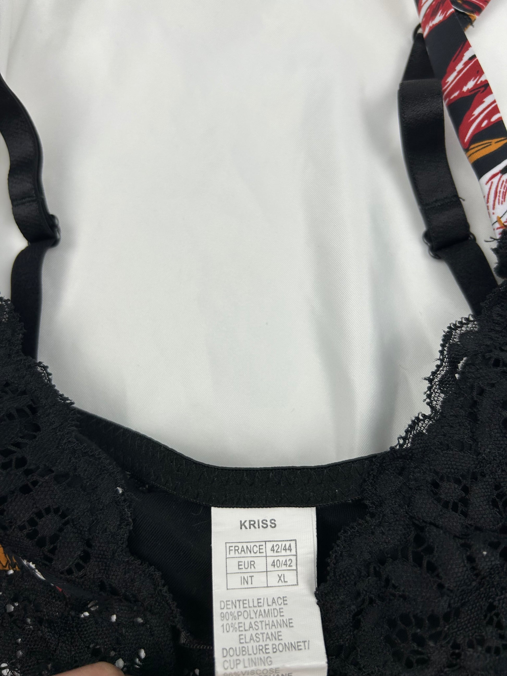 Black lace babydoll cami top (XL)
