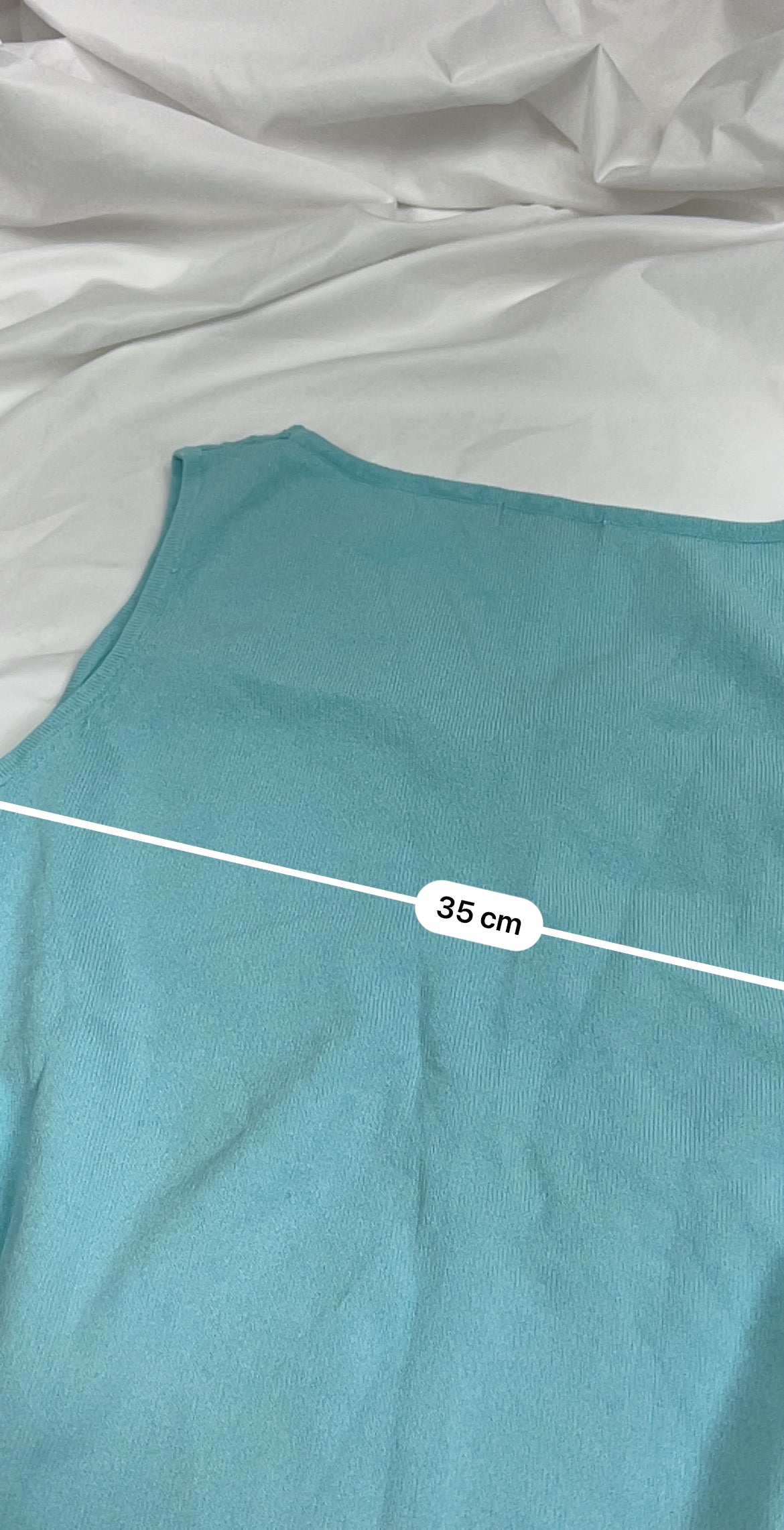 Blue knitted top (M)