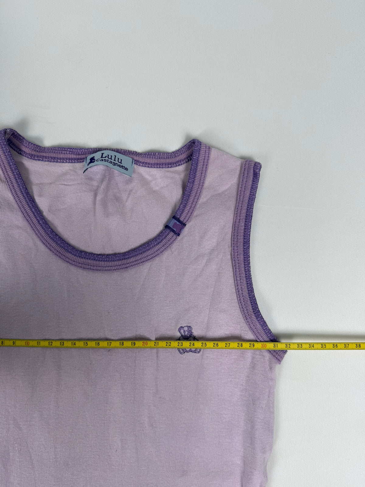 Lilac 100% cotton tank top (XS)