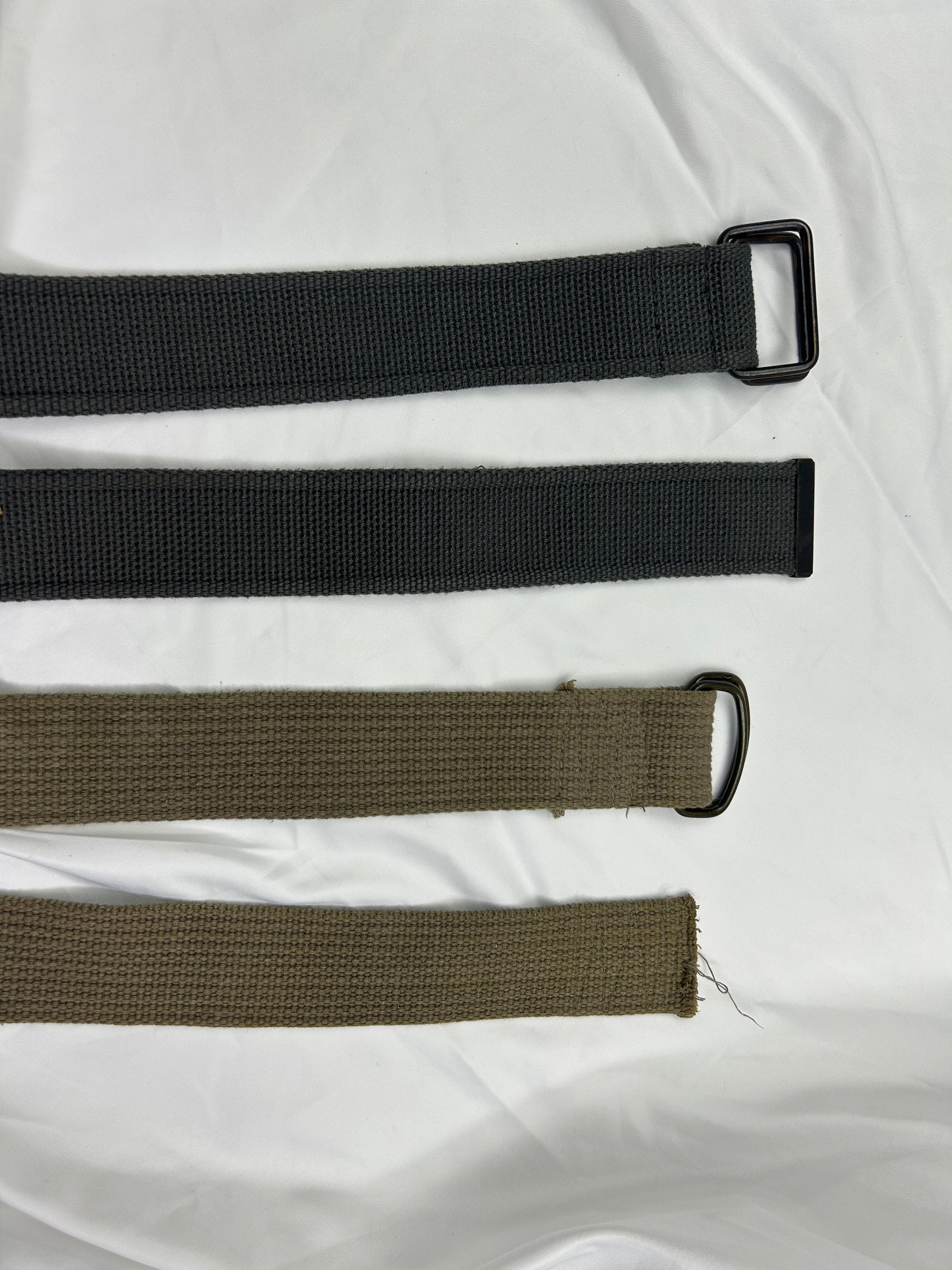 Utility cotton buckle belt