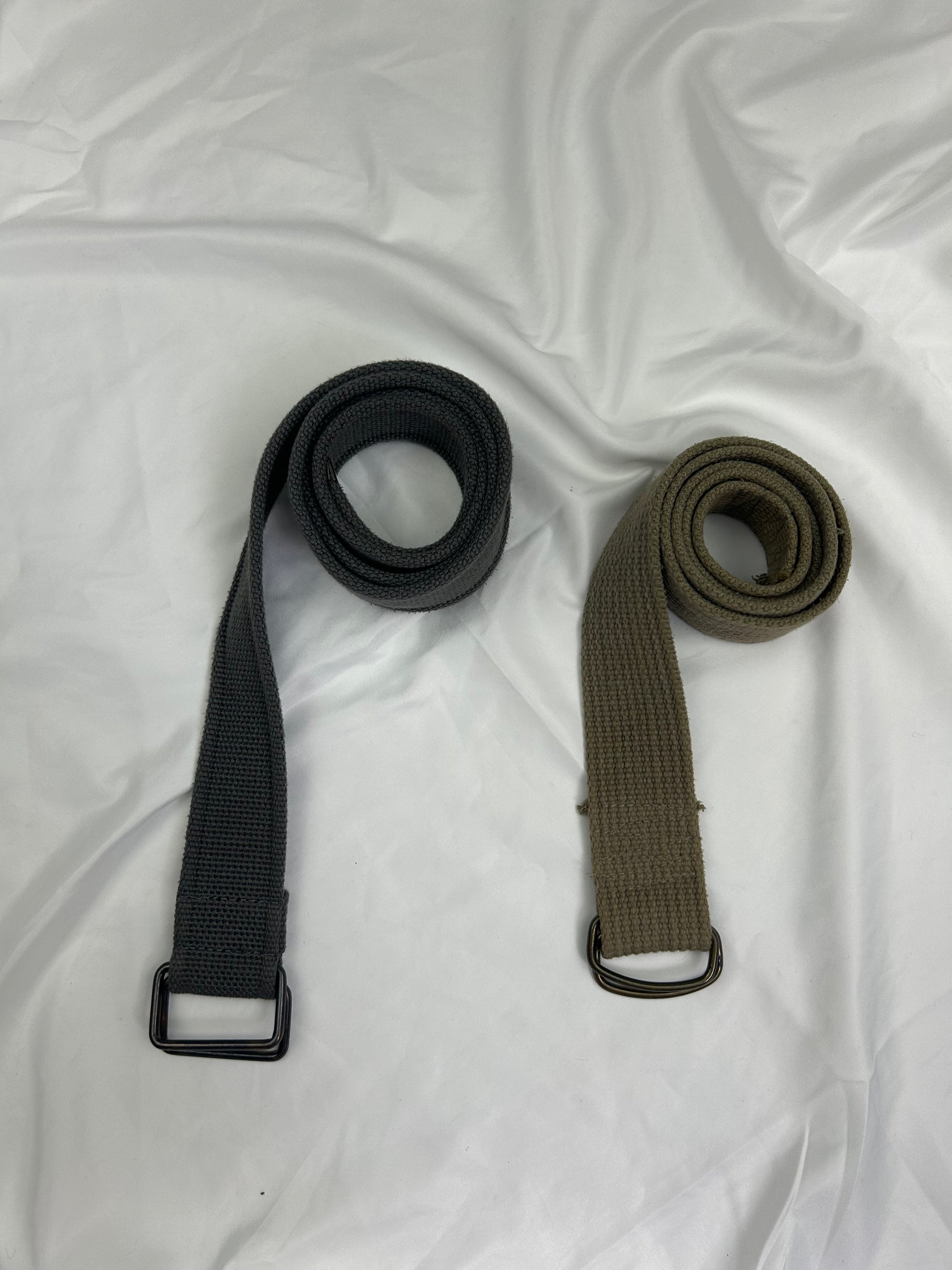 Utility cotton buckle belt