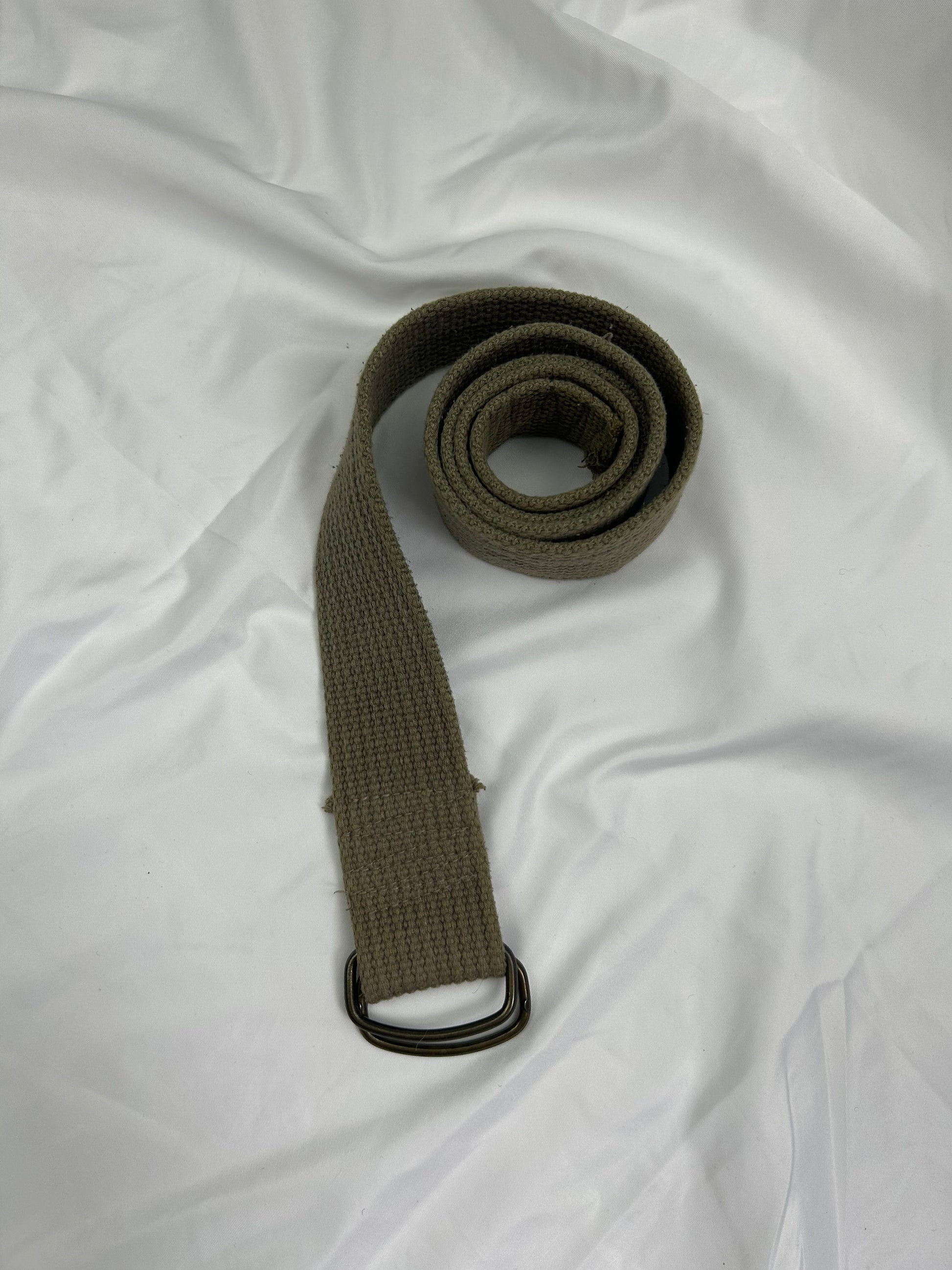 Utility cotton buckle belt