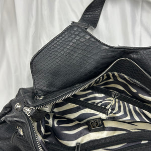 Black uni besace bag