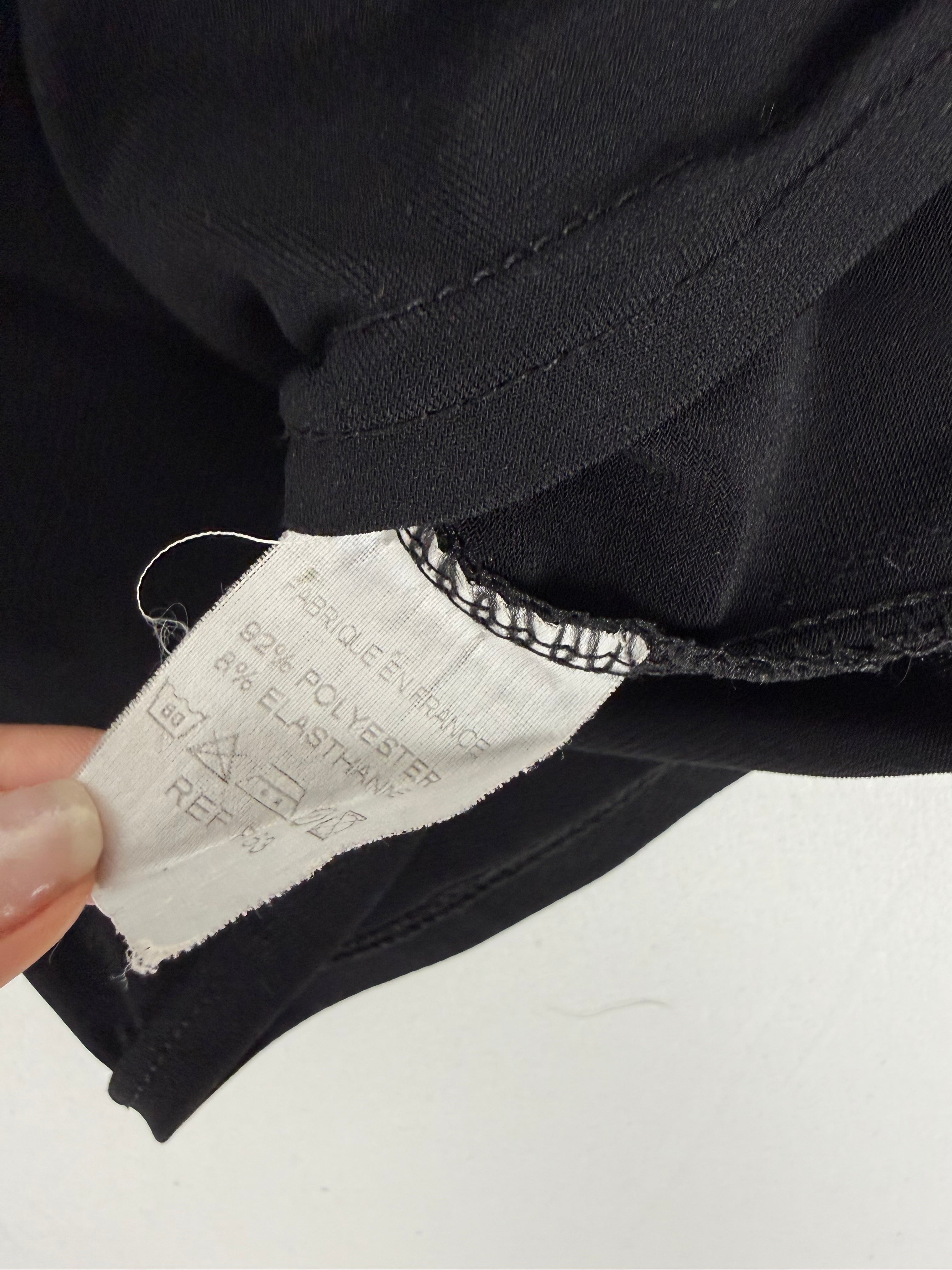 Black night out backless top (S)