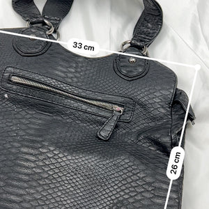 Black uni besace bag