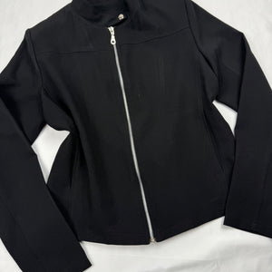 Black zip up office siren jacket (M)