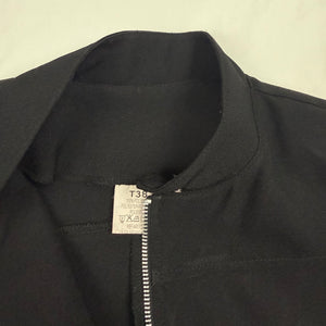 Black zip up office siren jacket (M)
