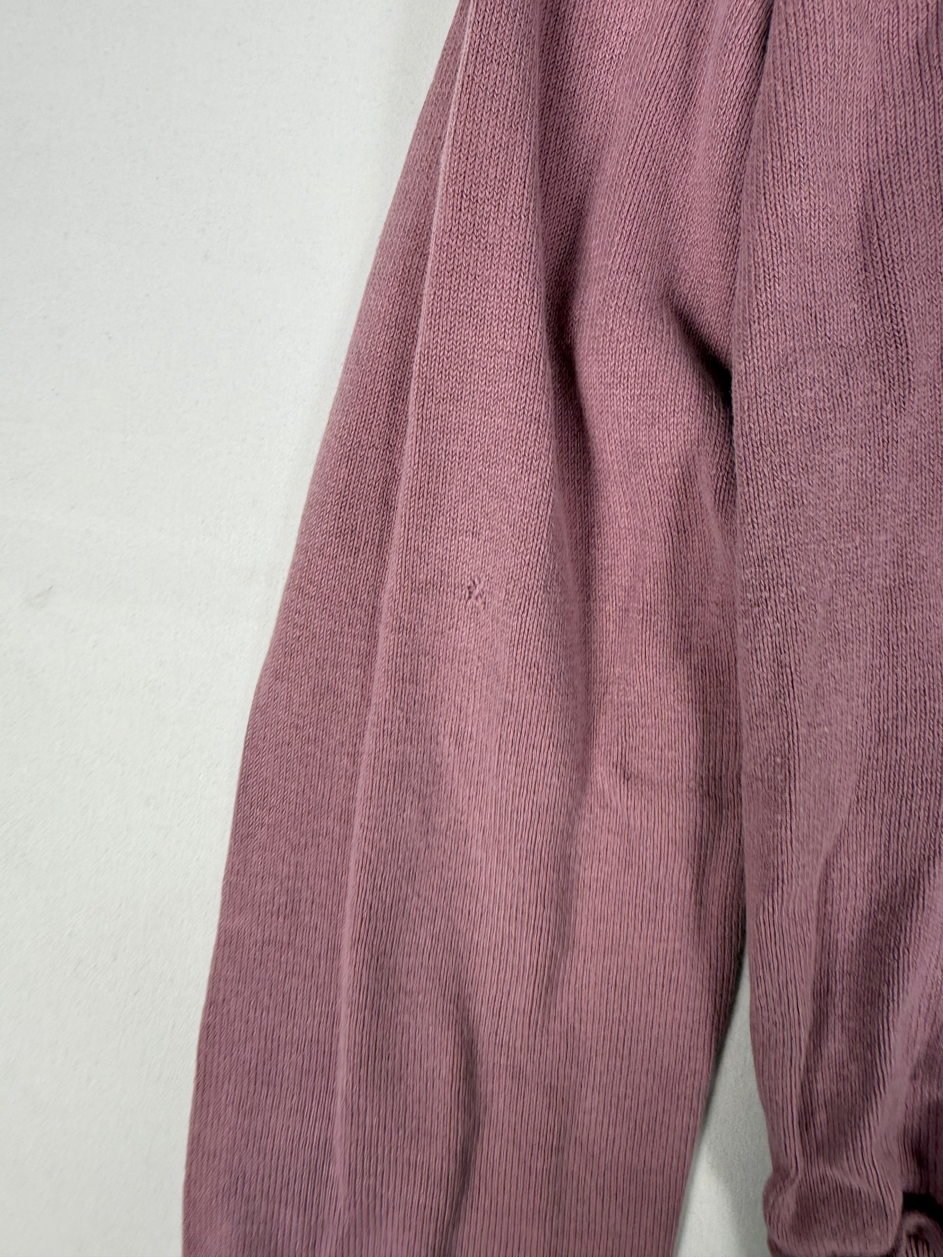 Mini-robe en maille grise à manches courtes avec nouage (S)