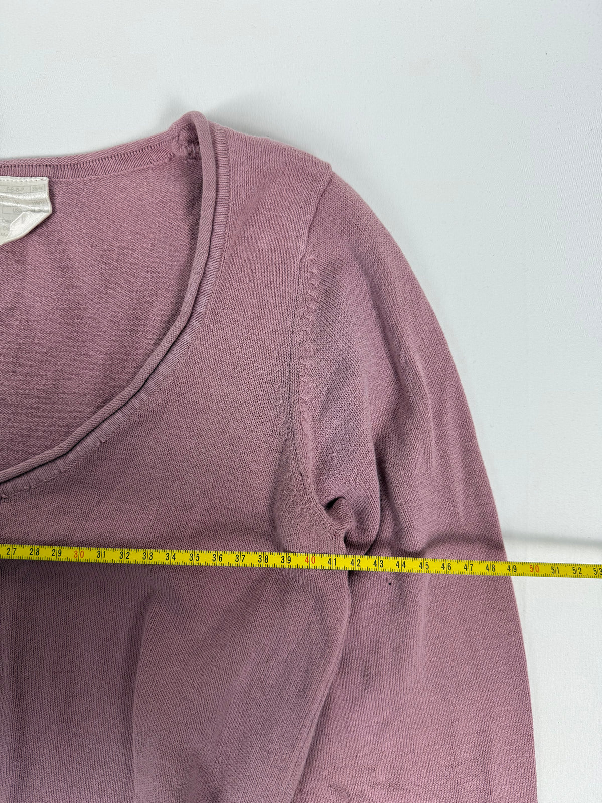 Mini-robe en maille grise à manches courtes avec nouage (S)