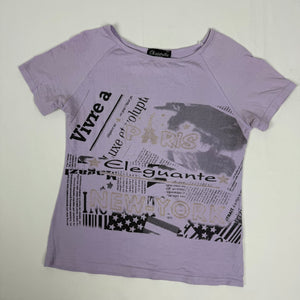 Lilac graphic tee (S/M)