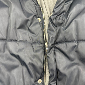 Black spell out logo puffer jacket (XS)