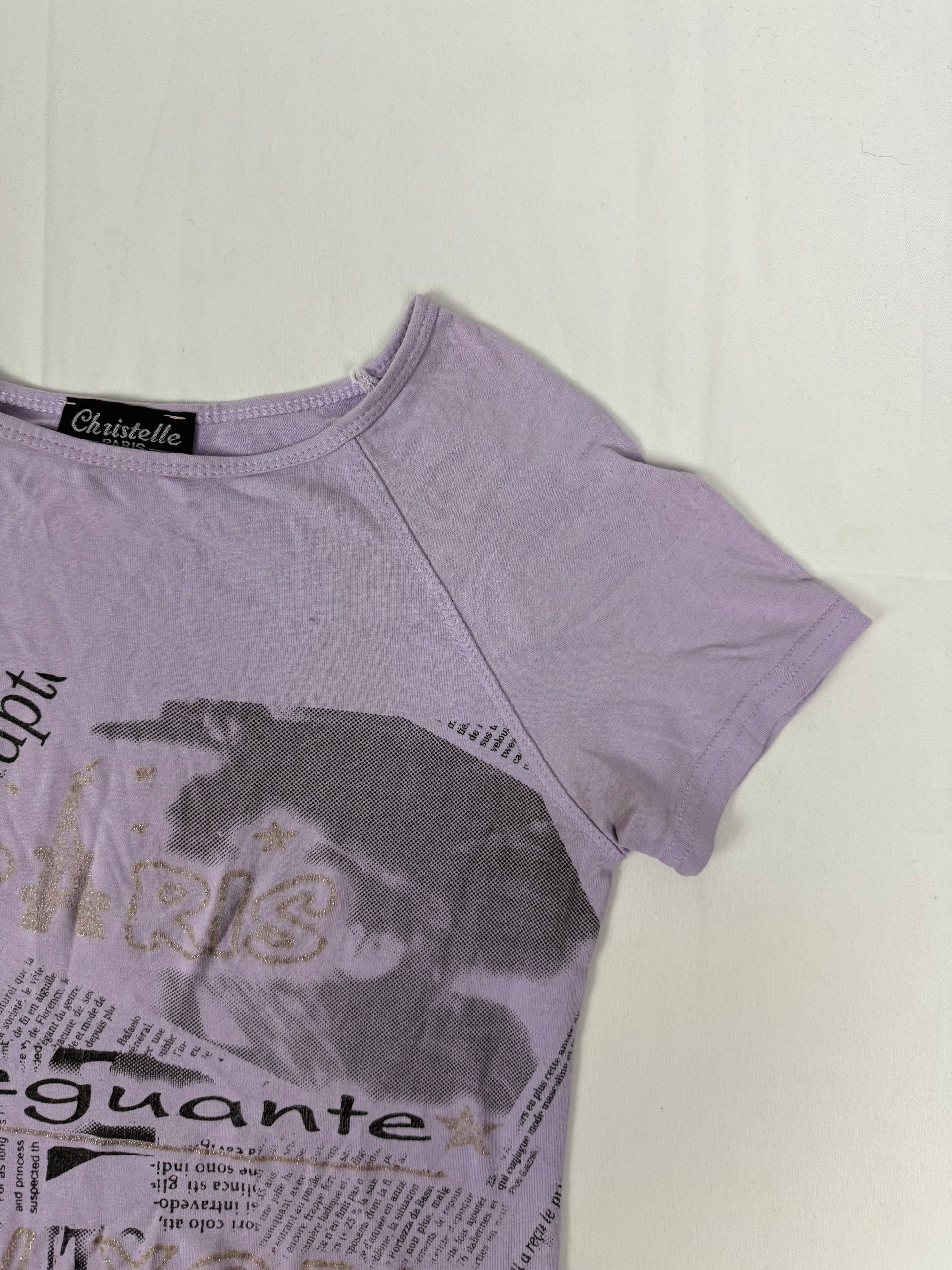 Lilac graphic tee (S/M)