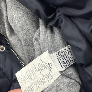 Black spell out logo puffer jacket (XS)