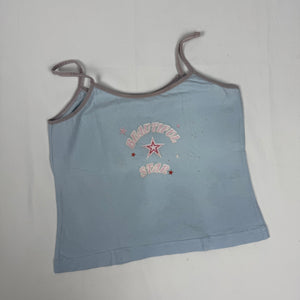Baby blue cotton cami top (M/L)