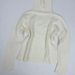 White cream turtleneck jumper (XS/S)