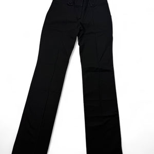 Black low rise office pants (XS)