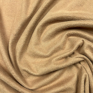 Beige fleece low rise mid skirt (S)