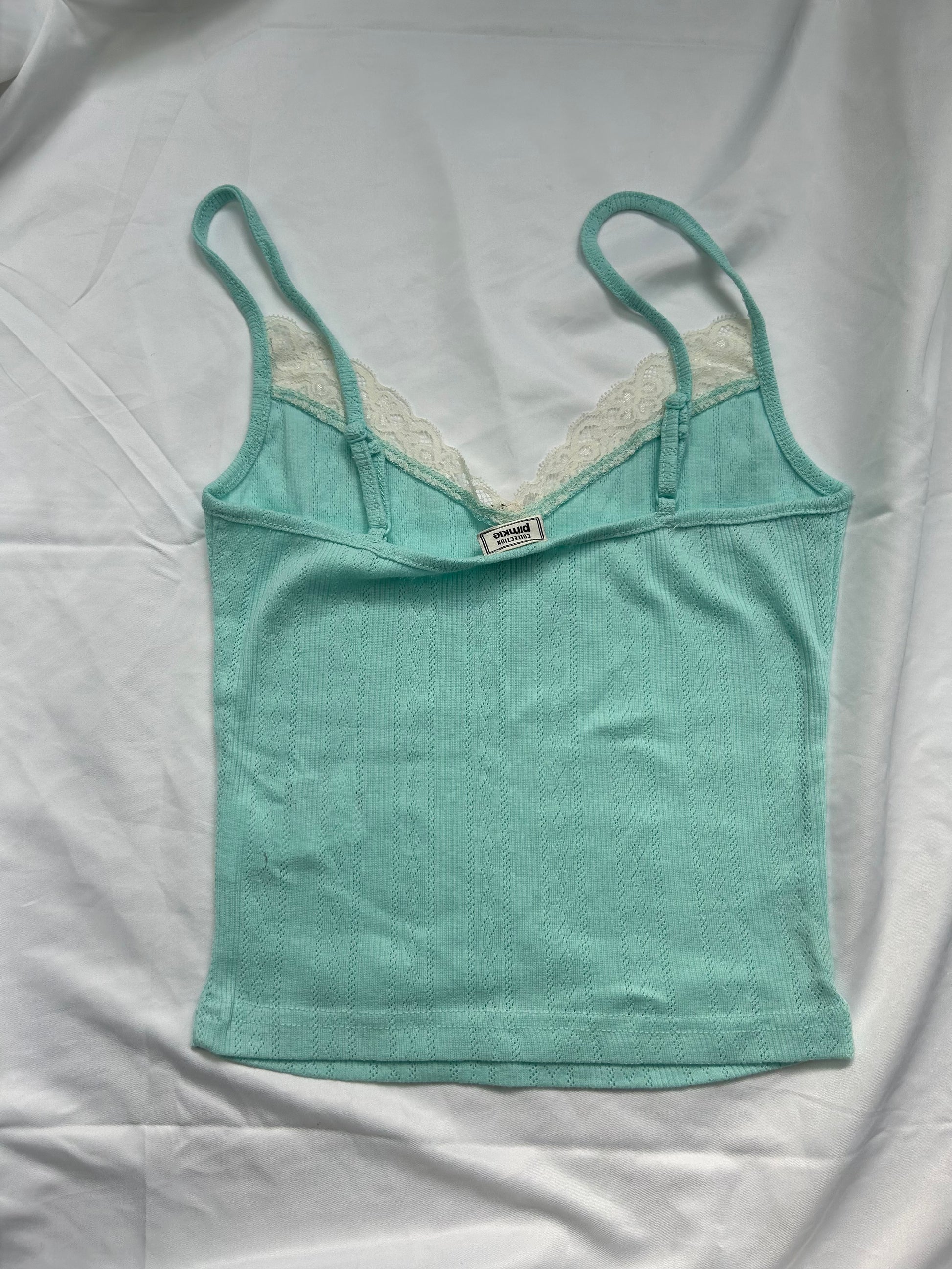 Blue cotton cami top (XS/S)