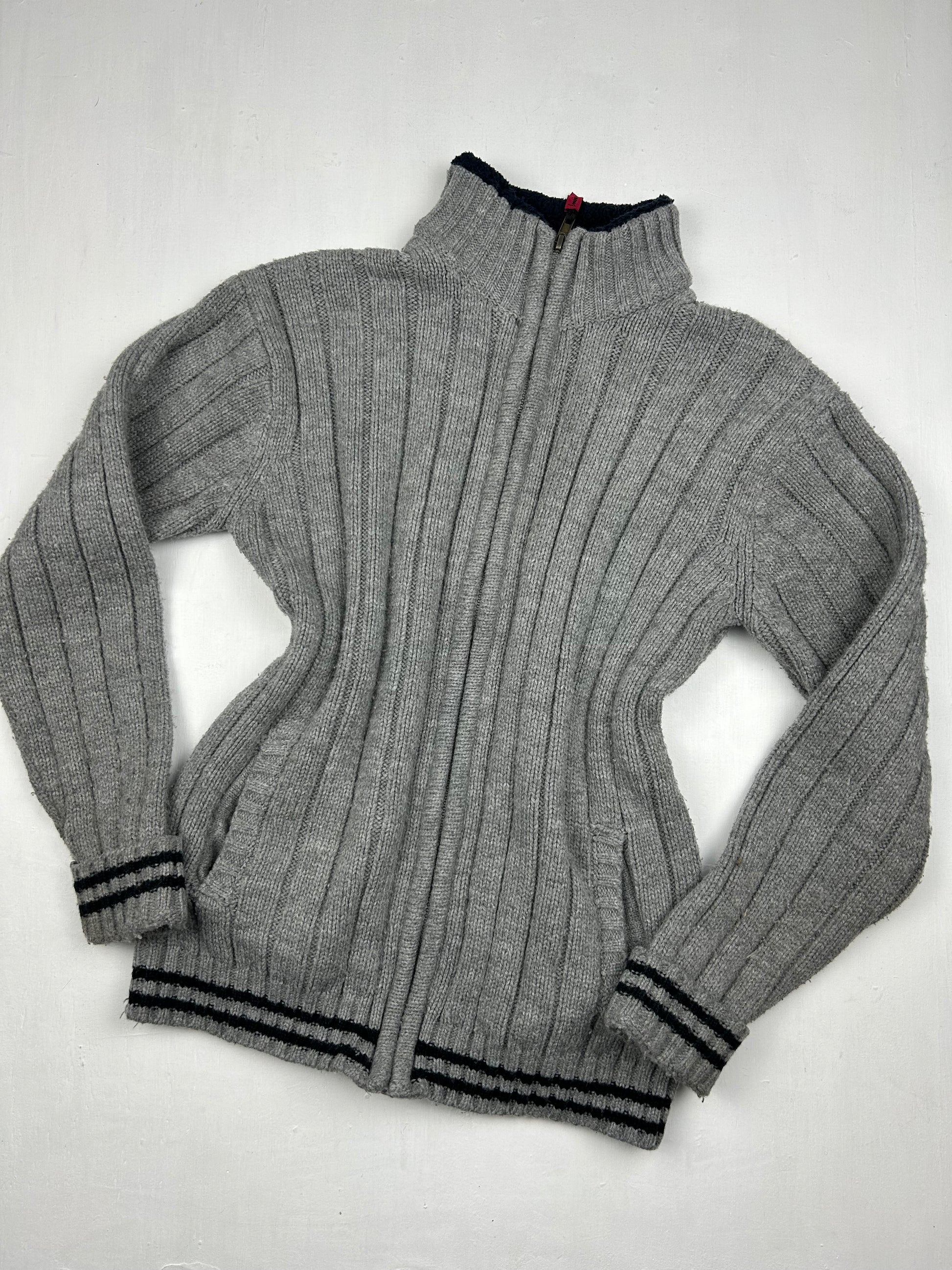 Grey zip up jumper (S/M)