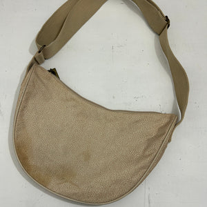 Beige small besace knitted shoulder bag y2k vintage