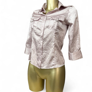 Pink silky long sleeves top (S/M)