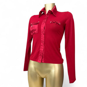 Red office siren long sleeves shirt (S/M)