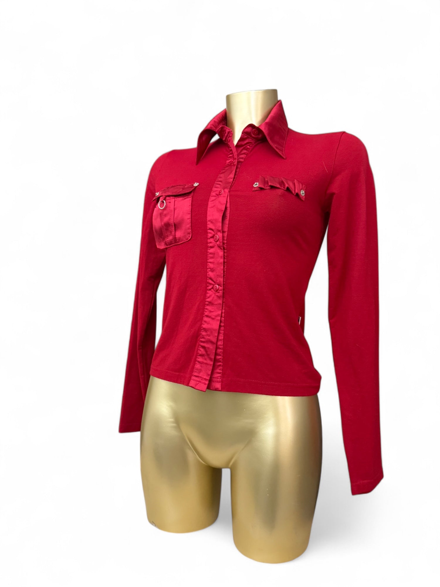 Red office siren long sleeves shirt (S/M)