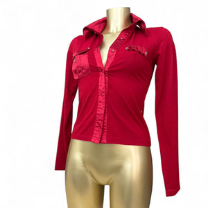 Red office siren long sleeves shirt (S/M)