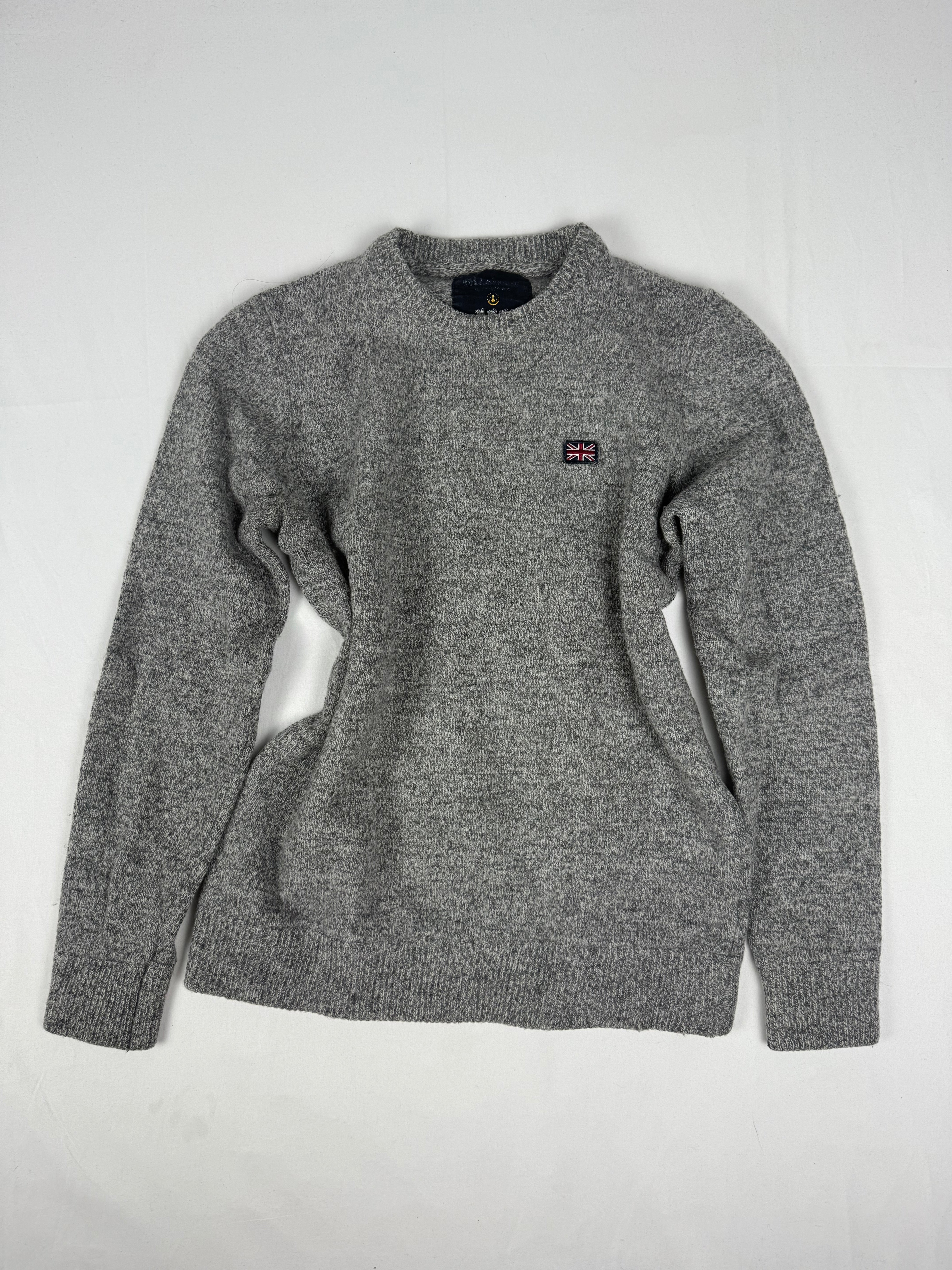 Grey wool jumper (S)
