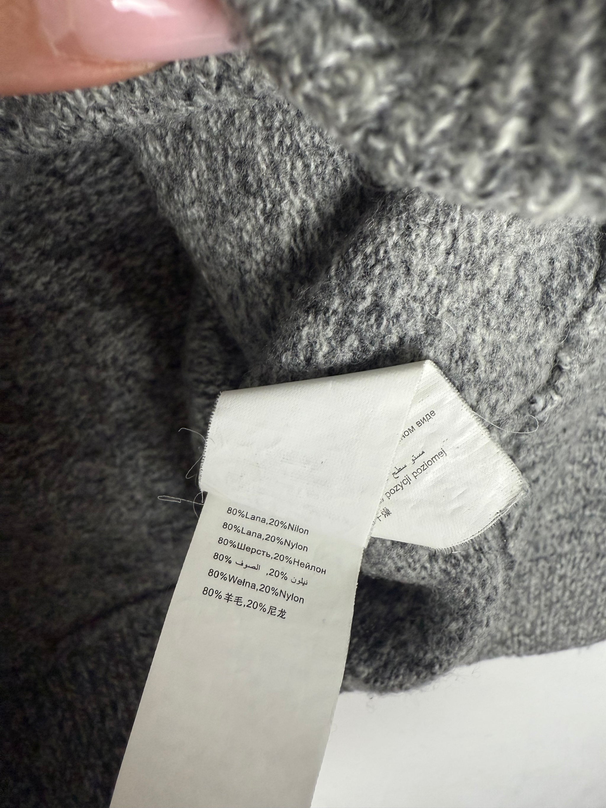 Grey wool jumper (S)