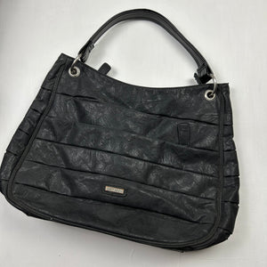 Black uni besace shoulder bag (36x34cm)