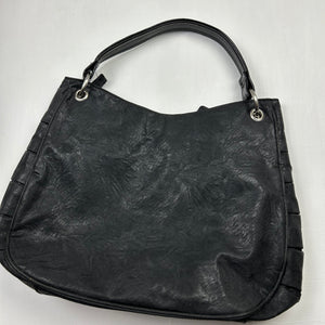 Black uni besace shoulder bag (36x34cm)