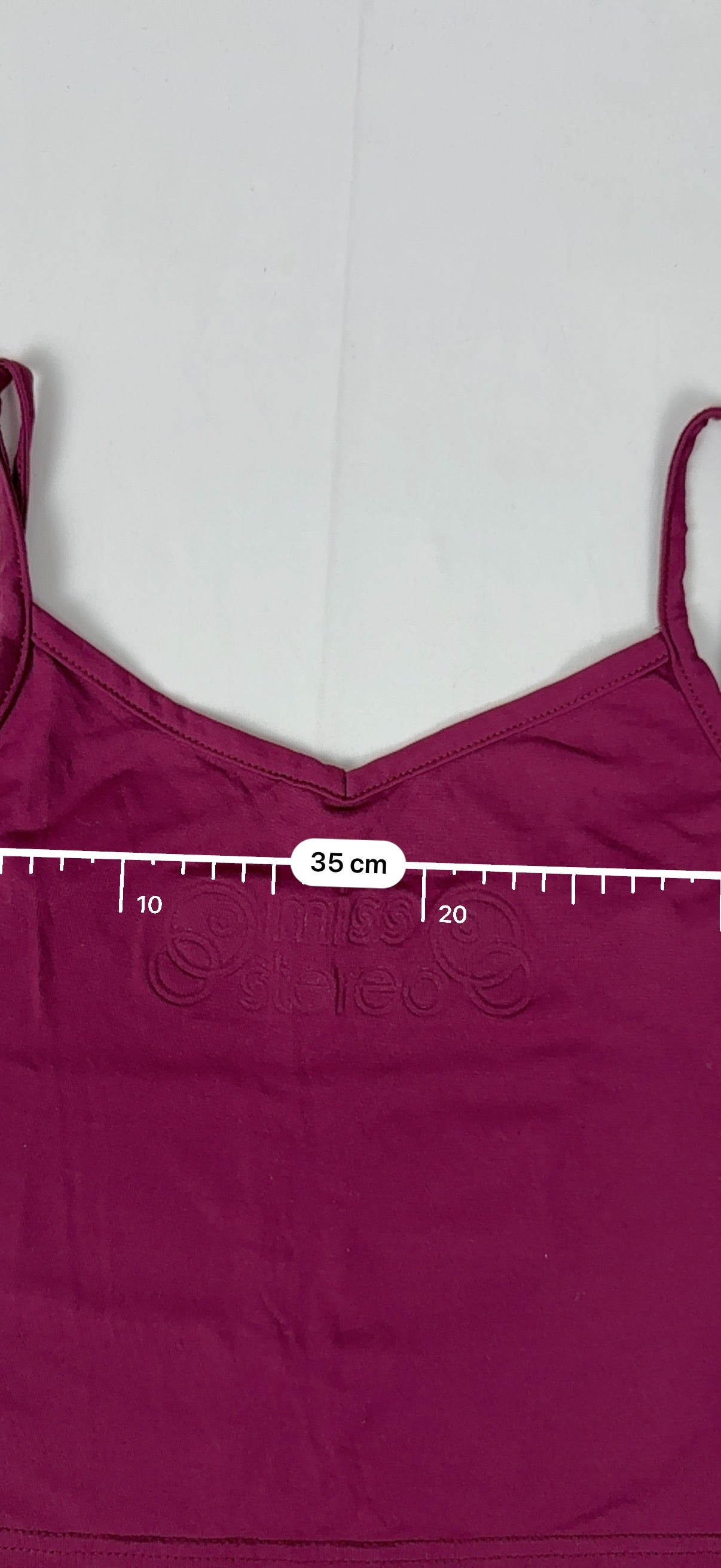Purple tight fit cami top (M)