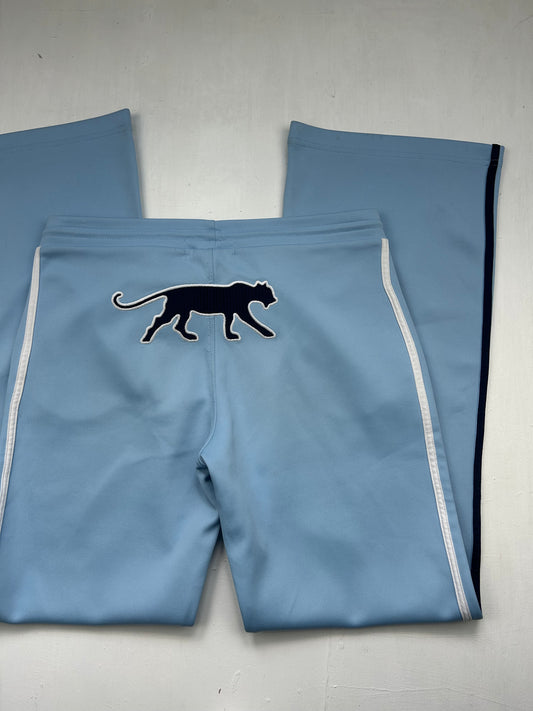 Blue low waist baggy joggers pants (M)