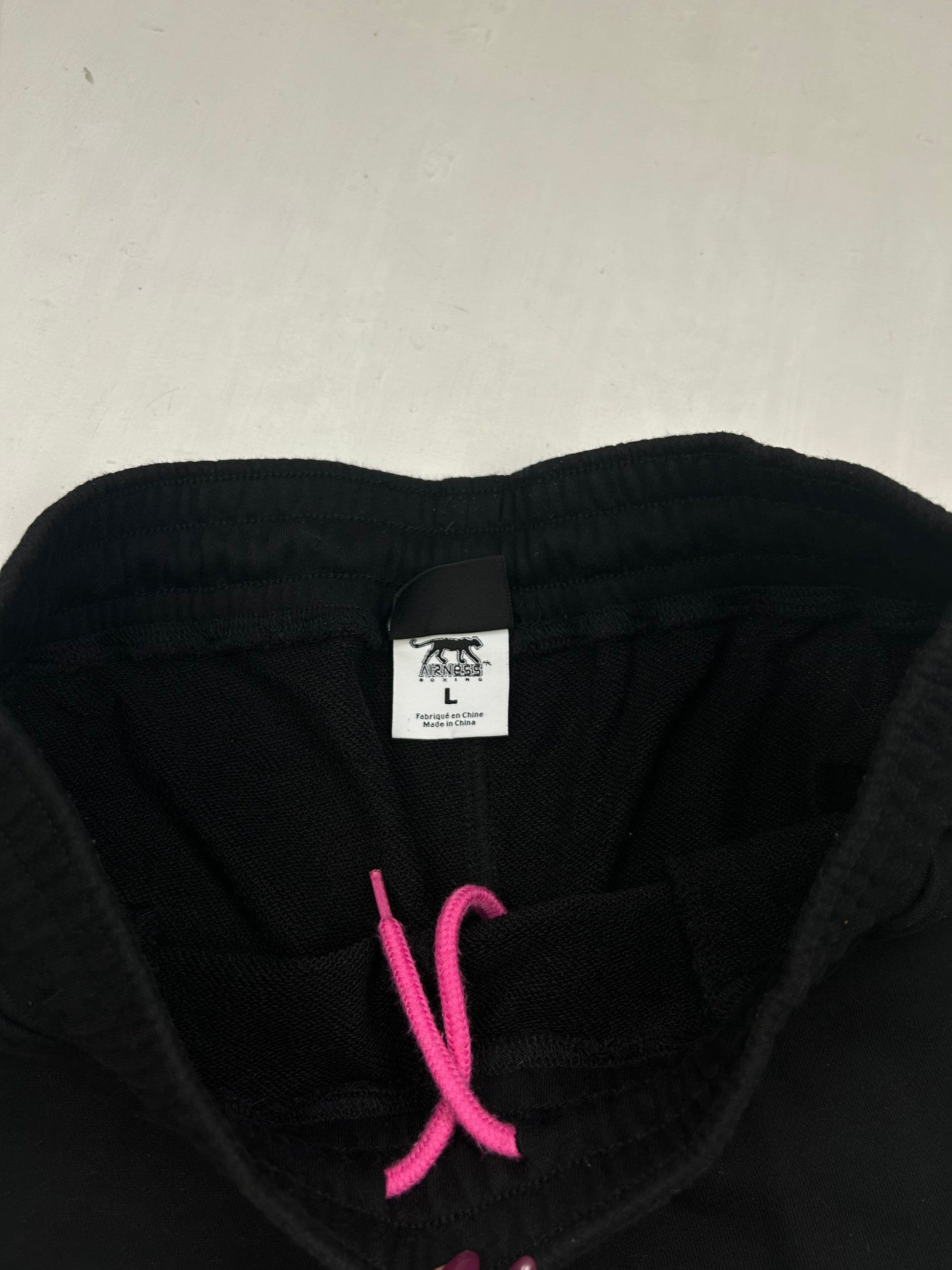 Black & pink 100% cotton low rise mini short (S/M)