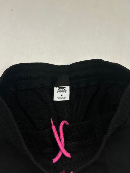 Black & pink 100% cotton low rise mini short (S/M)