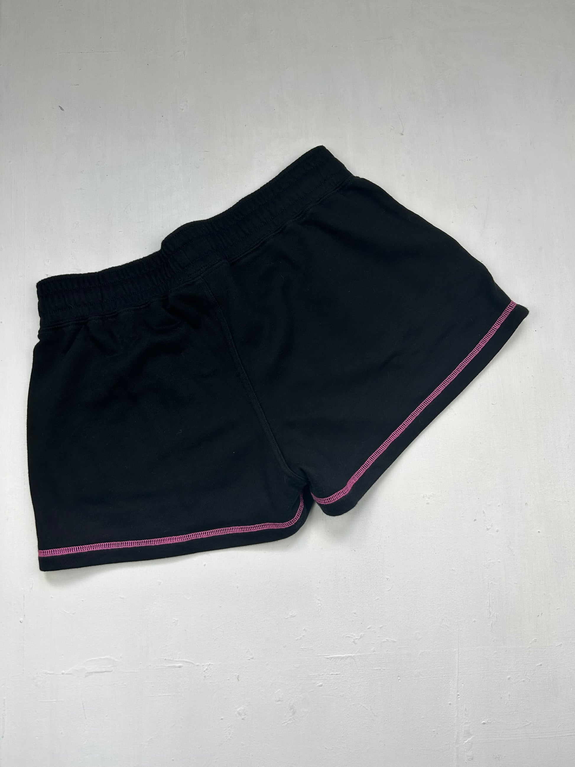 Black & pink 100% cotton low rise mini short (S/M)