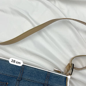 Blue denim small shoulder bag