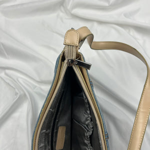 Blue denim small shoulder bag
