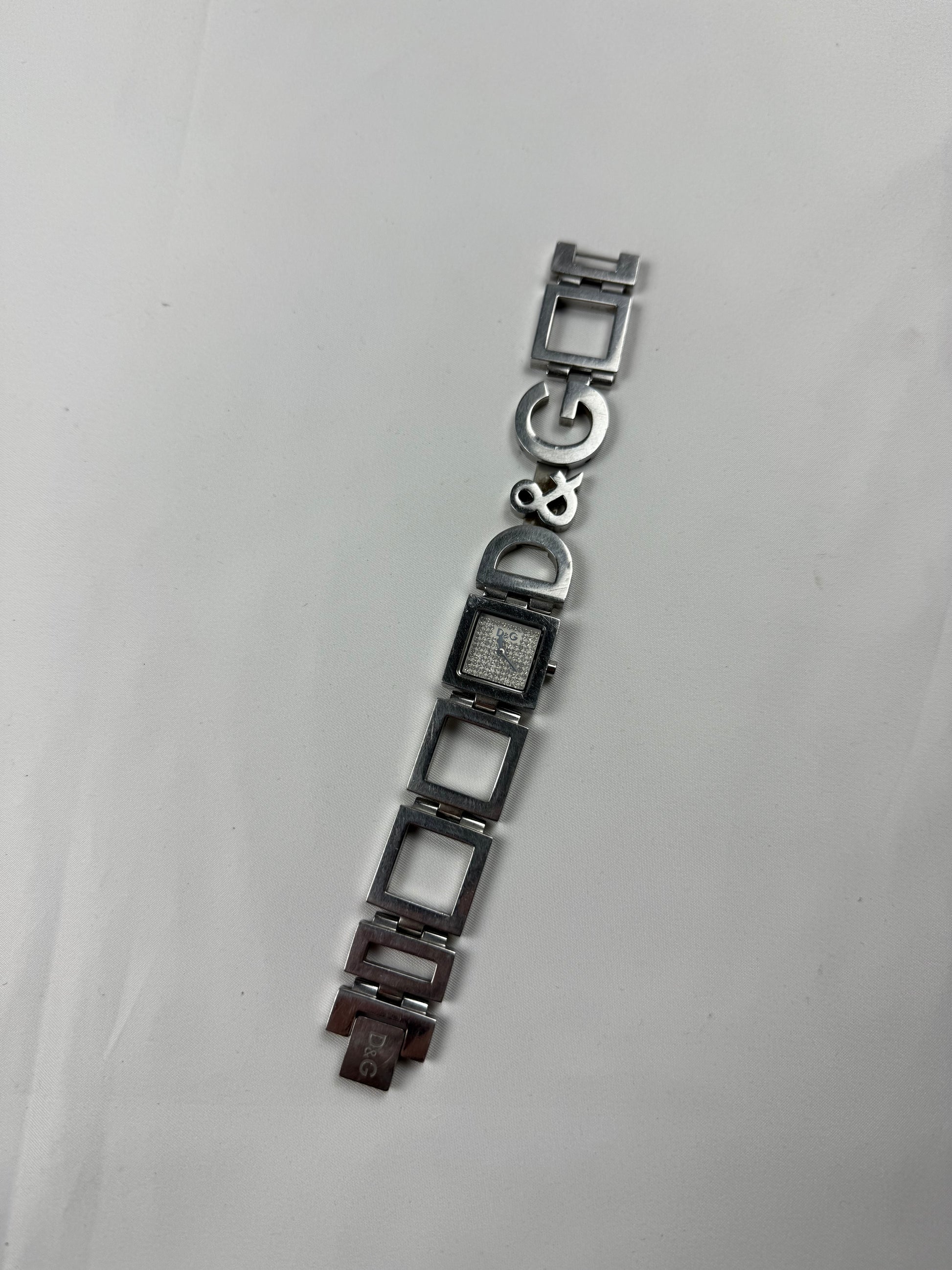 Vintage silver inox  bracelet jewelry watch