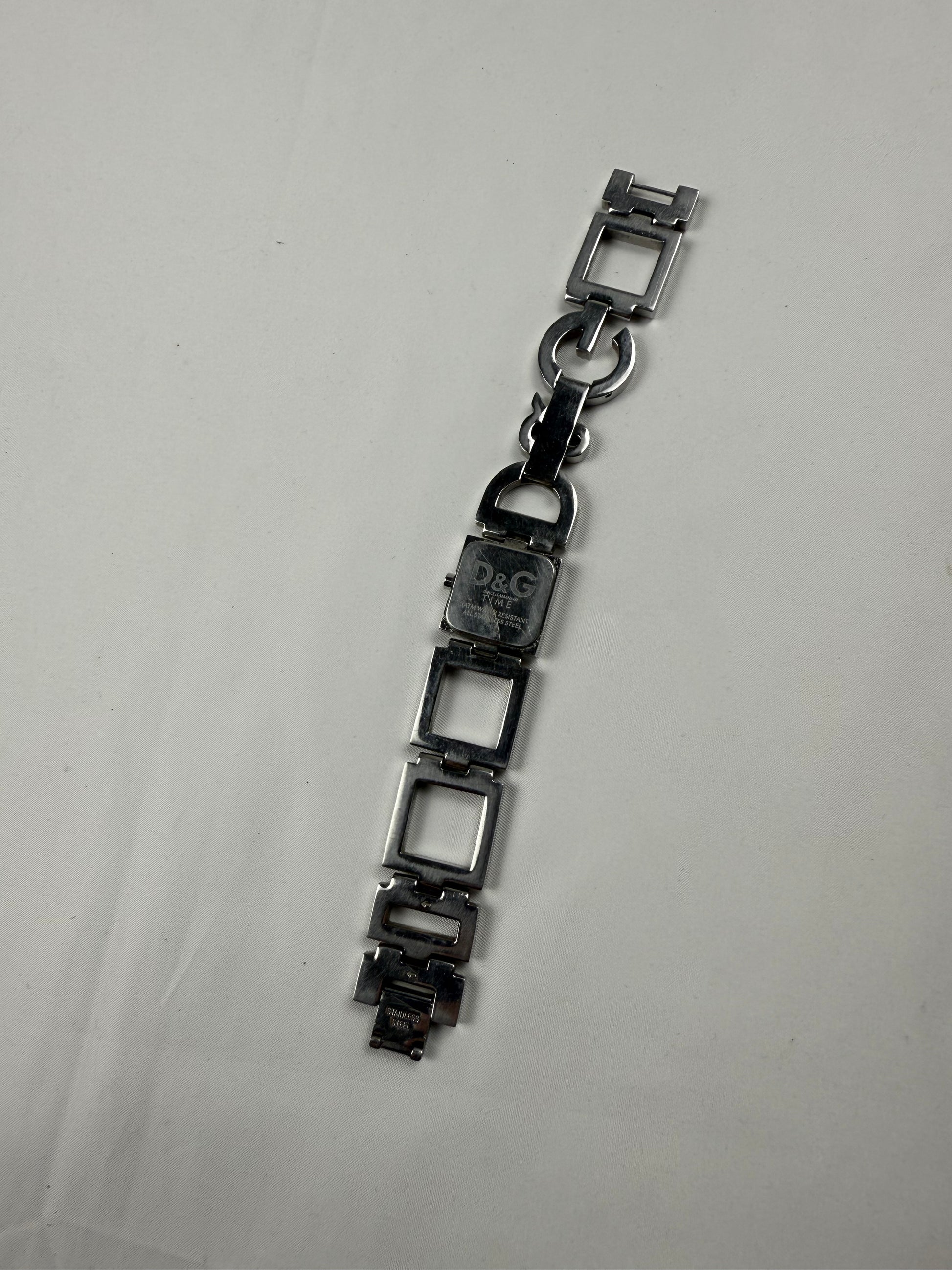 Vintage silver inox  bracelet jewelry watch