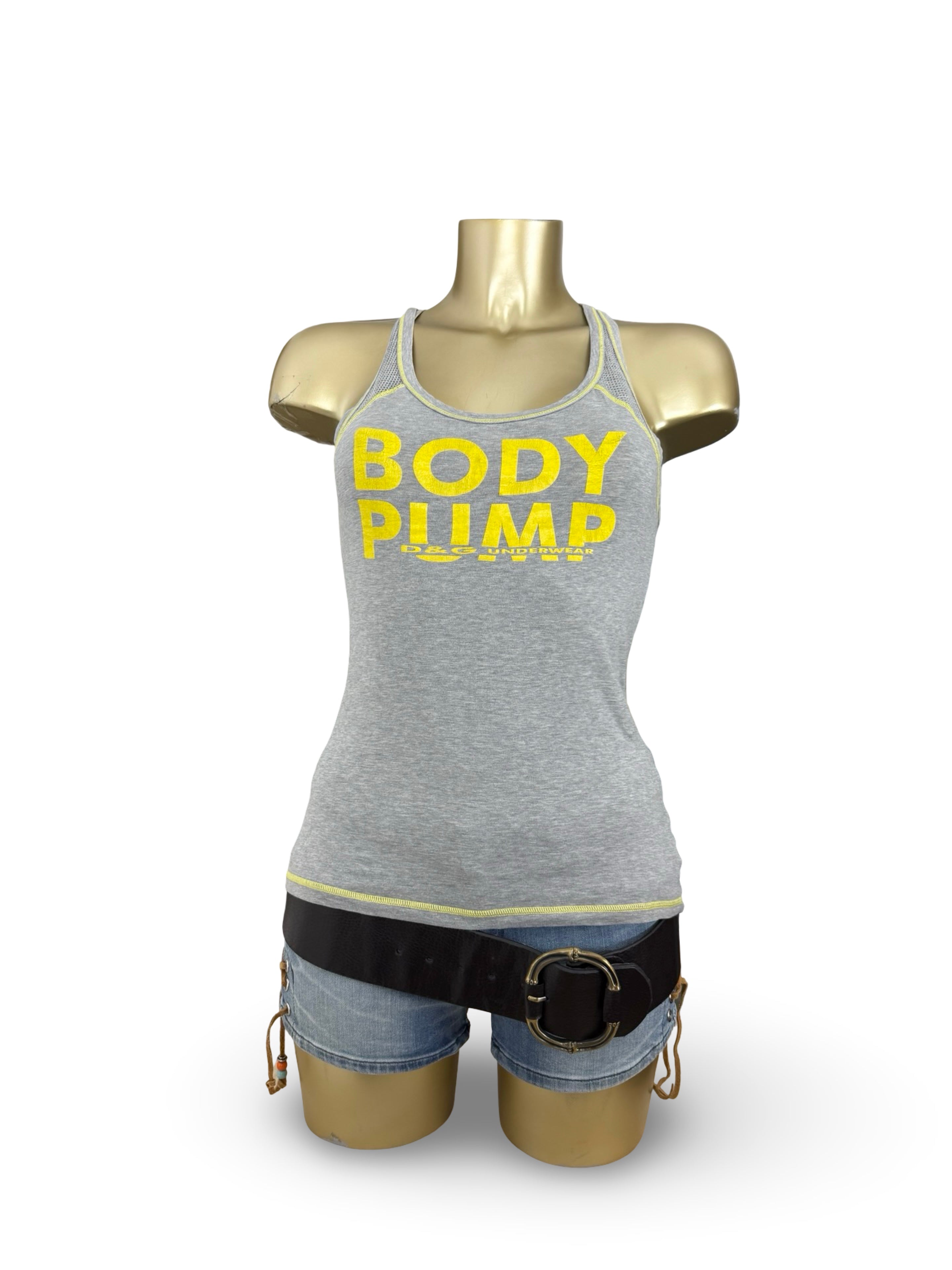 Grey logo cotton tank top (M/L)