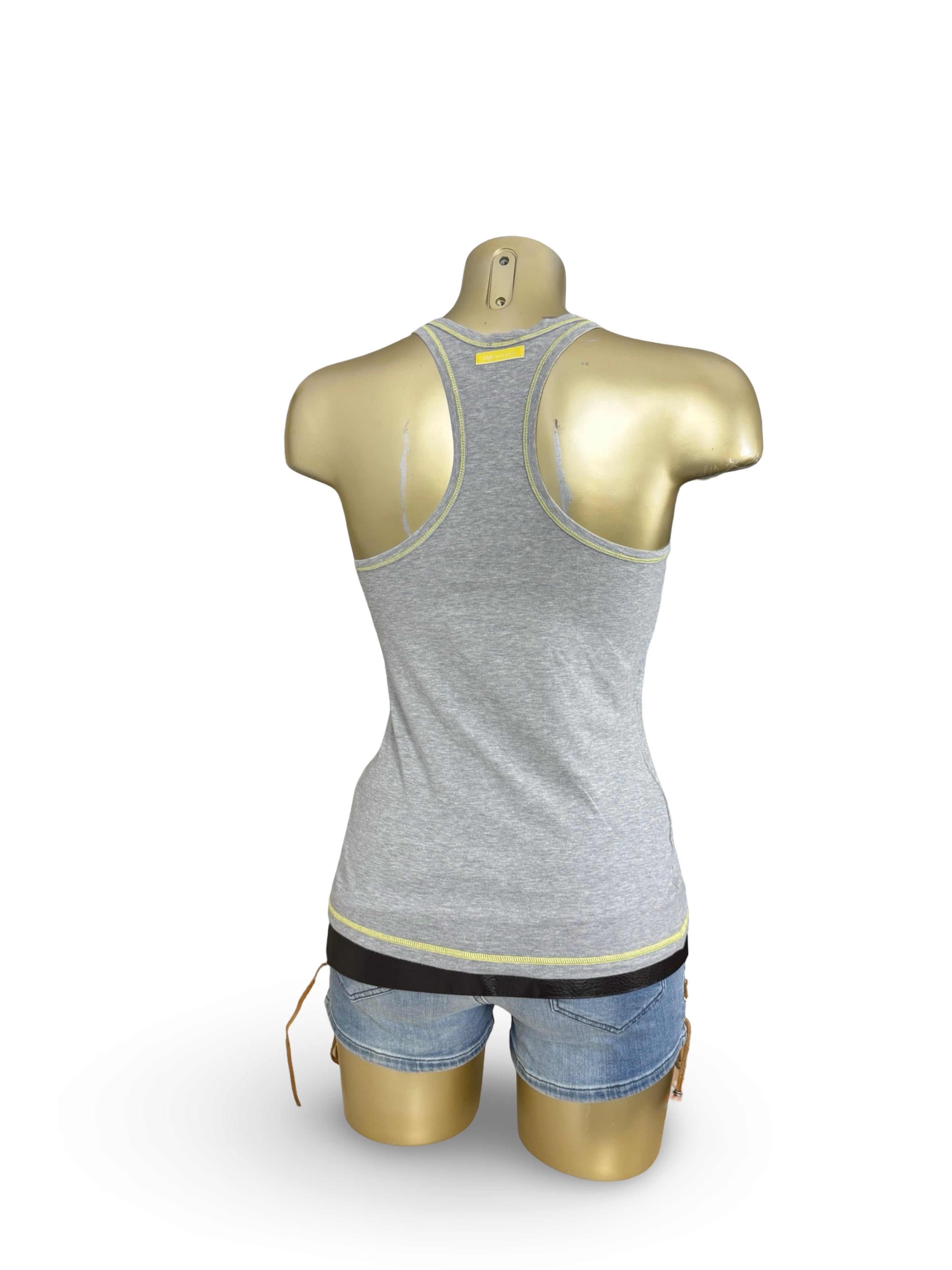 Grey logo cotton tank top (M/L)