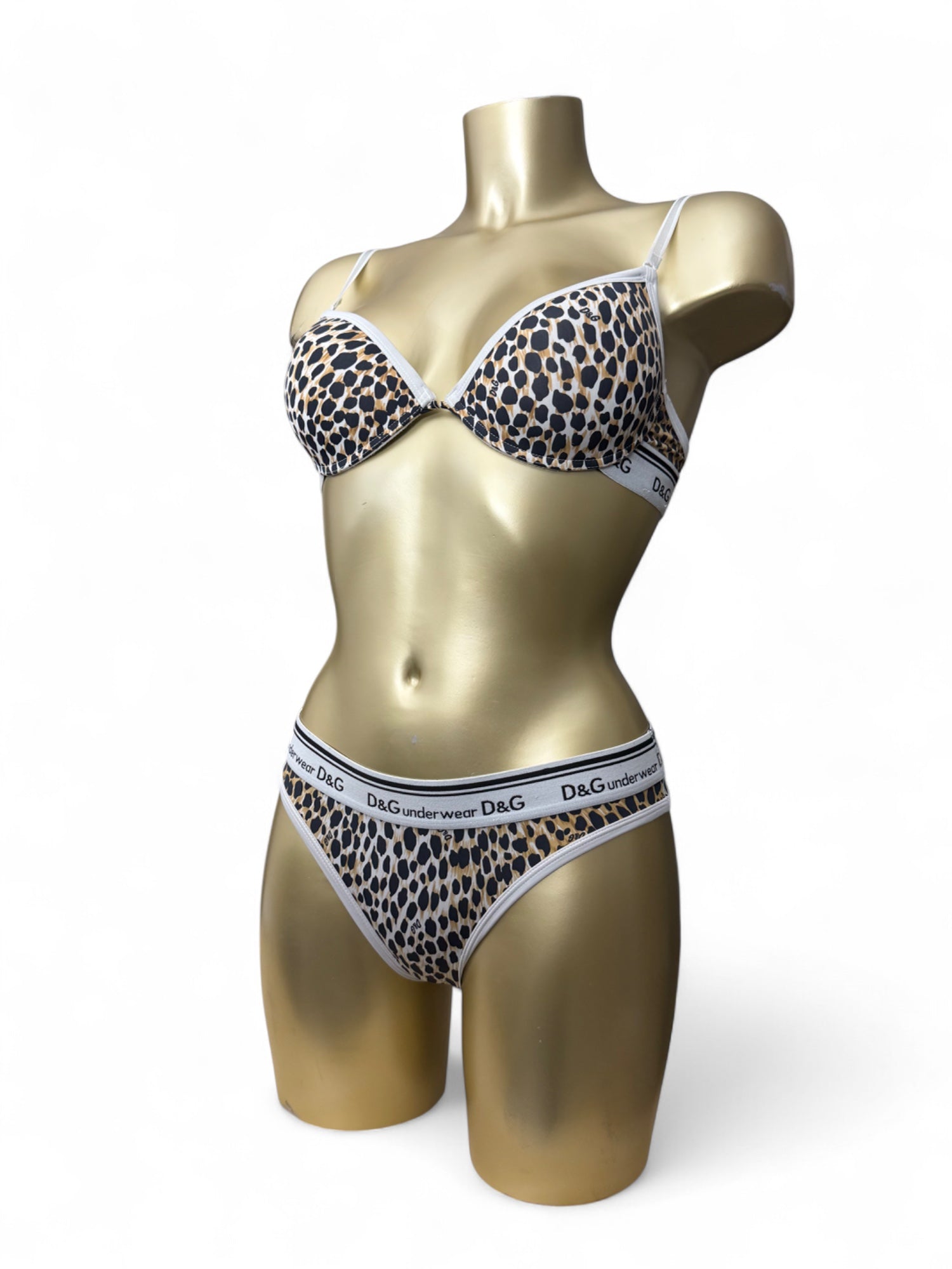 Panther silky underwear set bra + panty (S)