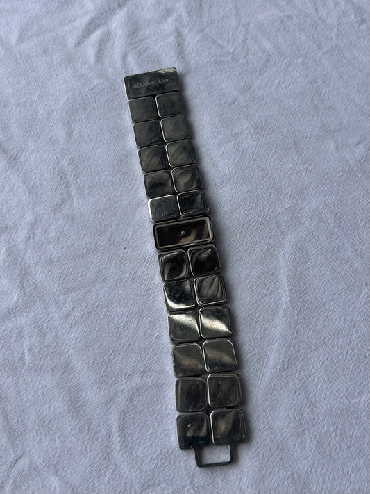 Vintage silver strass inox bracelet jewelry watch