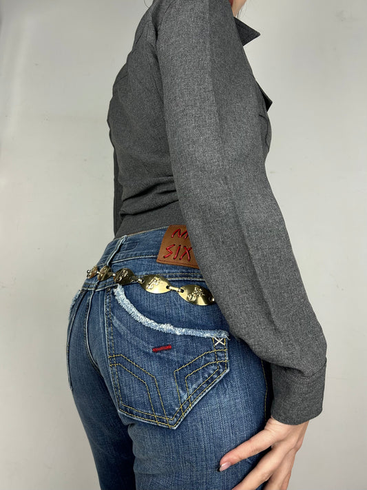 Grey office blazer jacket (S)