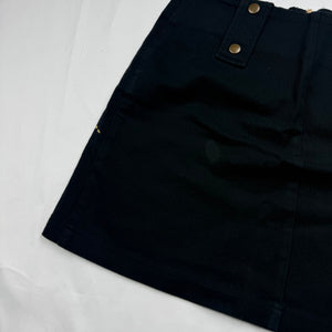 Black & gold graphic cotton mini skirt (S)
