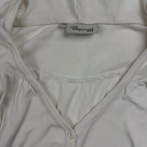 White 100% cotton hoodie (S)