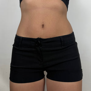 Black super stretchy low rise mini short (S)