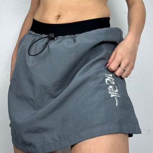 Grey low rise sporty mini skort (S)